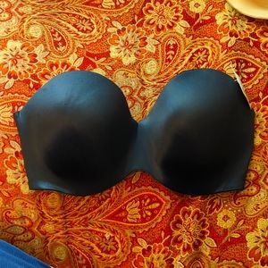 Lilyette black underwire strapless bra 36DD